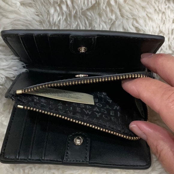 NWT, Kate Spade, Black Leather Patterson Drive Small Shawn Bifold Wallet - Picture 8 of 14